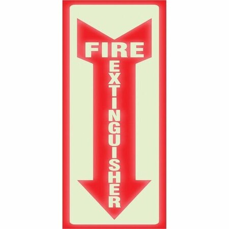 Headline Signs Extinguisherin, 4inx13in, White/Red HDS4793